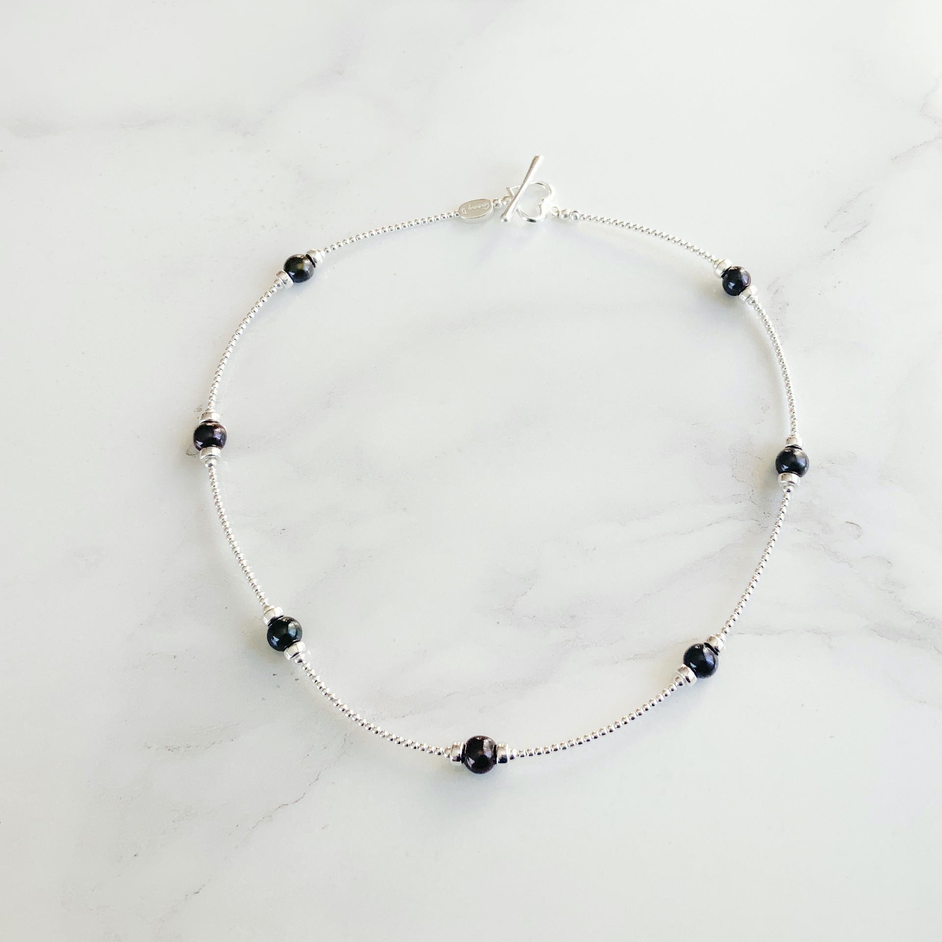 Black Pearl Spacer Necklace - Necklaces : Ginny D, Handmade ...