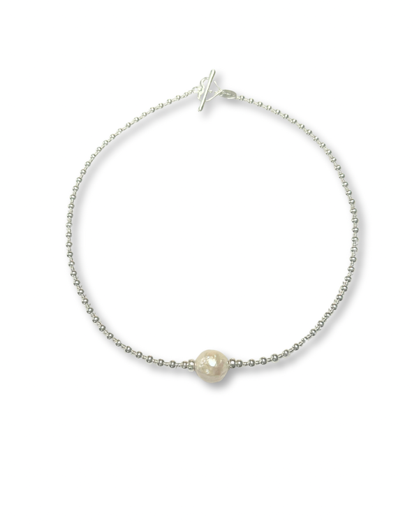 Mini Orb Centre Pearl Necklace