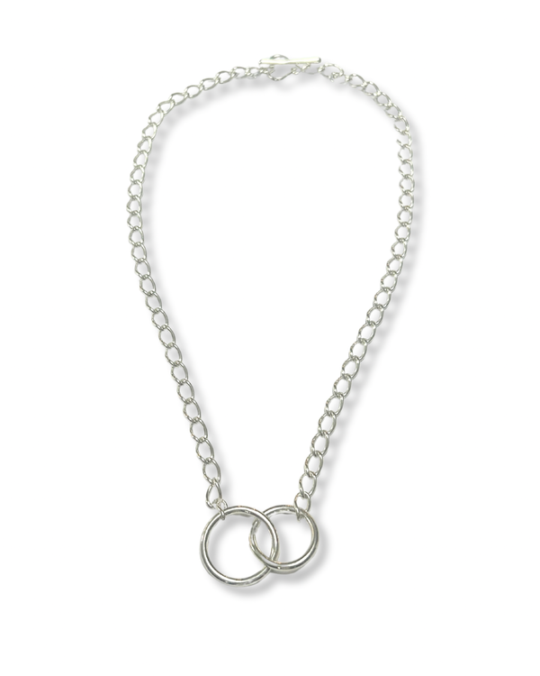 Mini Open Curb Entwined Necklace