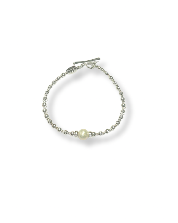 Mini Orb Centre Pearl Bracelet